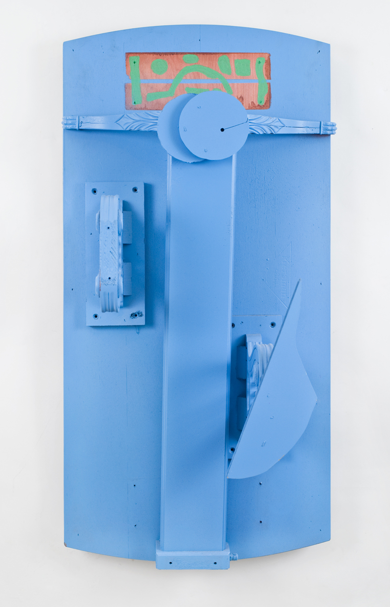 Blue Monochrome With Wood Pieces